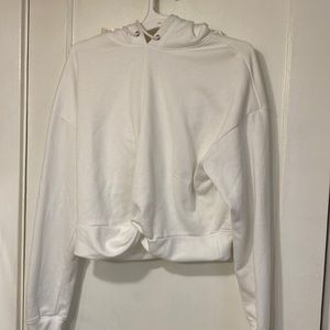 Aqua white sweatshirt